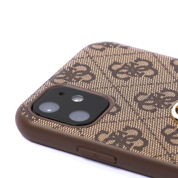 Guess case for iPhone 11 / XR from the 4G Big Metal Logo series - browneng