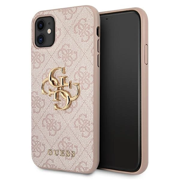 Guess GUHCN614GMGPI iPhone 11 6.1 "/ Xr pink / pink hardcase 4G Big Metal Logoeng