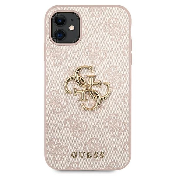 Guess GUHCN614GMGPI iPhone 11 6.1 "/ Xr pink / pink hardcase 4G Big Metal Logoeng