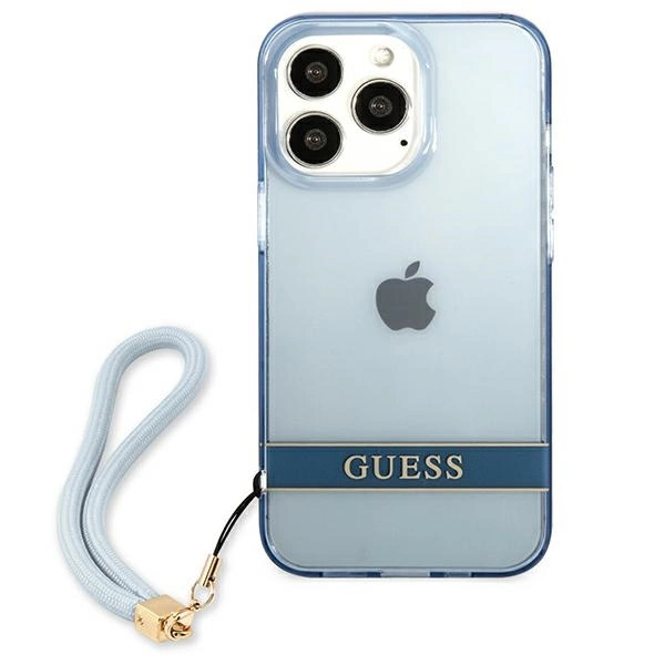 Guess GUHCP13LHTSGSB iPhone 13 Pro / 13 6,1 "blue / blue hardcase Translucent Stapeng