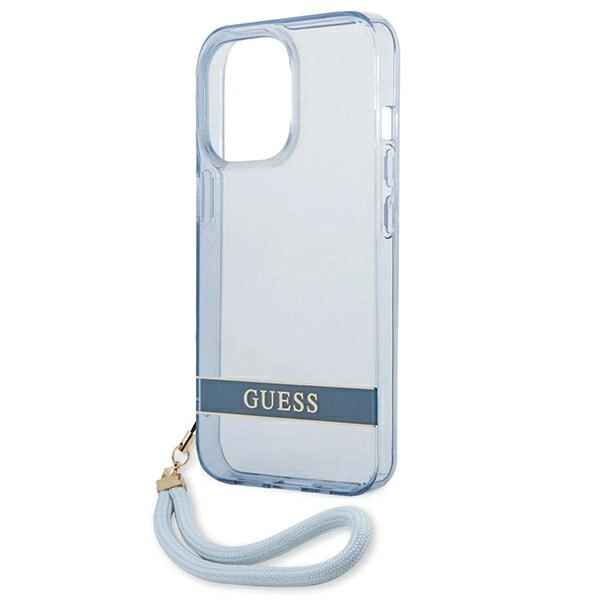 Guess GUHCP13LHTSGSB iPhone 13 Pro / 13 6,1 "blue / blue hardcase Translucent Stapeng