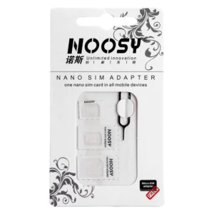 Noosy Adapter Nano Micro Sim 3in1 iPhone Set + keyeng