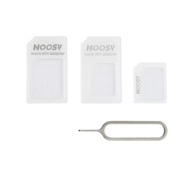 Noosy Adapter Nano Micro Sim 3in1 iPhone Set + keyeng