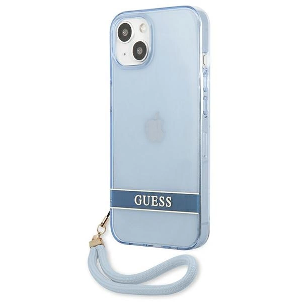 Guess GUHCP13SHTSGSB iPhone 13 mini 5,4 "blue / blue hardcase Translucent Stapeng