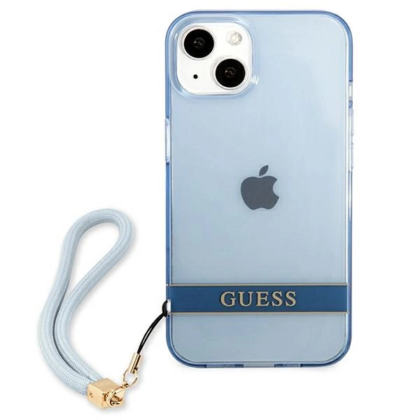Guess GUHCP13SHTSGSB iPhone 13 mini 5,4 "blue / blue hardcase Translucent Stapeng