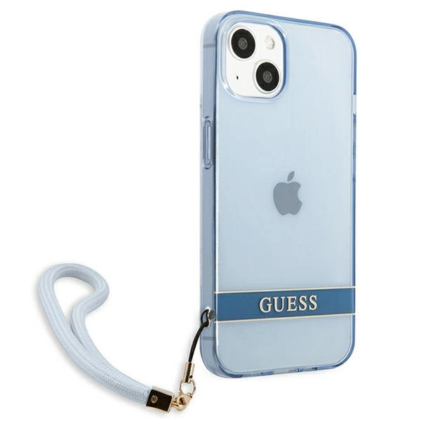 Guess GUHCP13SHTSGSB iPhone 13 mini 5,4 "blue / blue hardcase Translucent Stapeng