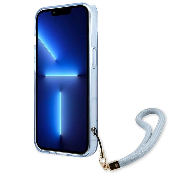 Guess GUHCP13SHTSGSB iPhone 13 mini 5,4 "blue / blue hardcase Translucent Stapeng