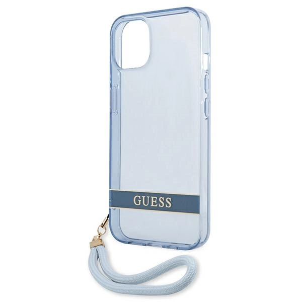 Guess GUHCP13SHTSGSB iPhone 13 mini 5,4 "blue / blue hardcase Translucent Stapeng