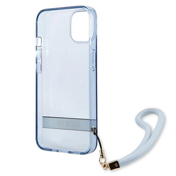 Guess GUHCP13SHTSGSB iPhone 13 mini 5,4 "blue / blue hardcase Translucent Stapeng