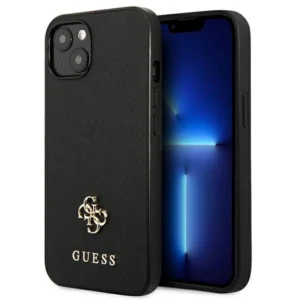 Guess GUHCP13SPS4MK iPhone 13 mini 5,4 "black / black hardcase Saffiano 4G Small Metal Logoeng