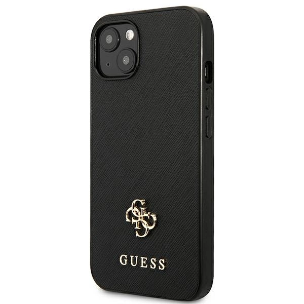 Guess GUHCP13SPS4MK iPhone 13 mini 5,4 "black / black hardcase Saffiano 4G Small Metal Logoeng
