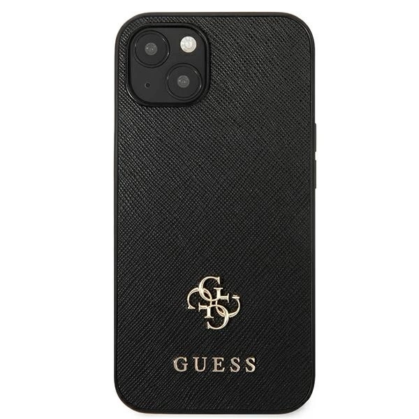 Guess GUHCP13SPS4MK iPhone 13 mini 5,4 "black / black hardcase Saffiano 4G Small Metal Logoeng