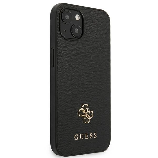 Guess GUHCP13SPS4MK iPhone 13 mini 5,4 "black / black hardcase Saffiano 4G Small Metal Logoeng