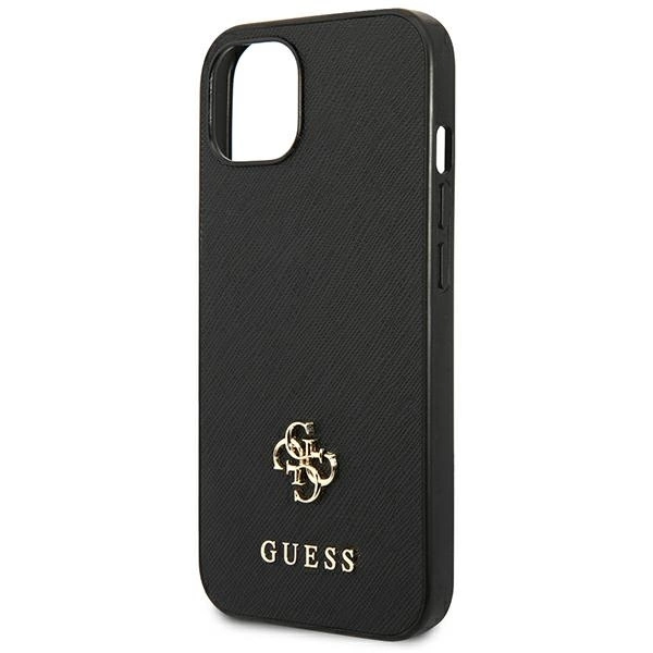Guess GUHCP13SPS4MK iPhone 13 mini 5,4 "black / black hardcase Saffiano 4G Small Metal Logoeng