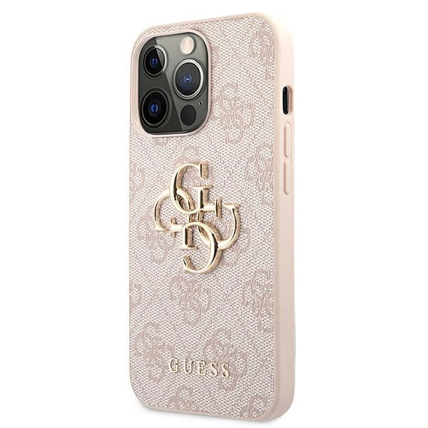 Guess GUHCP13X4GMGPI iPhone 13 Pro Max 6.7" pink/pink hardcase 4G Big Metal Logoeng