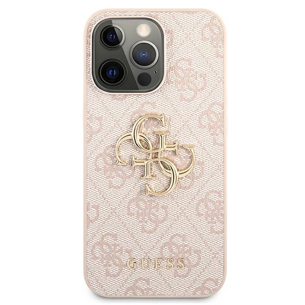 Guess GUHCP13X4GMGPI iPhone 13 Pro Max 6.7" pink/pink hardcase 4G Big Metal Logoeng
