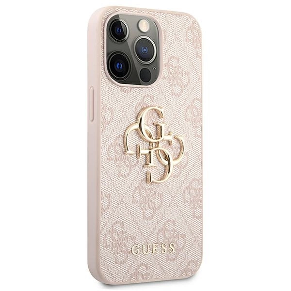Guess GUHCP13X4GMGPI iPhone 13 Pro Max 6.7" pink/pink hardcase 4G Big Metal Logoeng
