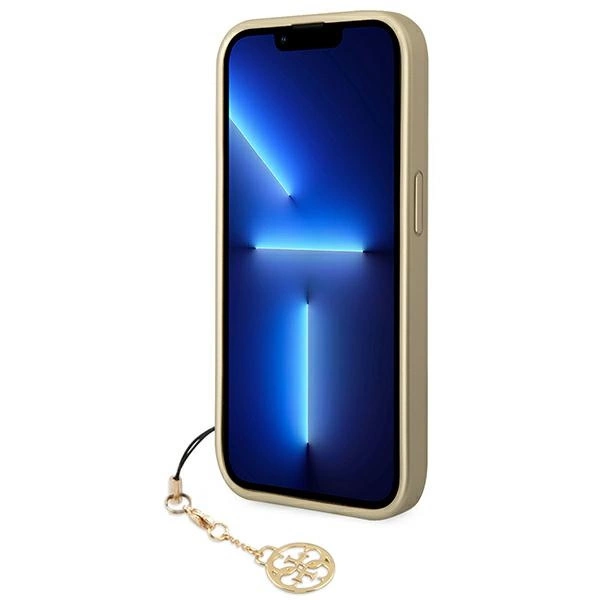 Guess GUHCP14LGF4GBR iPhone 14 Pro 6.1 "brown / brown hardcase 4G Charms Collectioneng