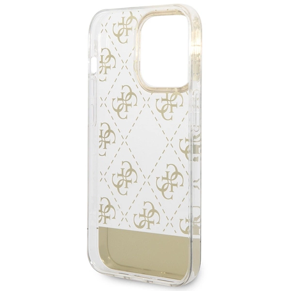 Guess GUHCP14LHG4MHG iPhone 14 Pro 6.1 "gold / gold hardcase 4G Pattern Scripteng