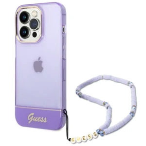 Guess GUHCP14LHGCOHU iPhone 14 Pro 6.1" purple/purple hardcase Translucent Pearl Strapeng