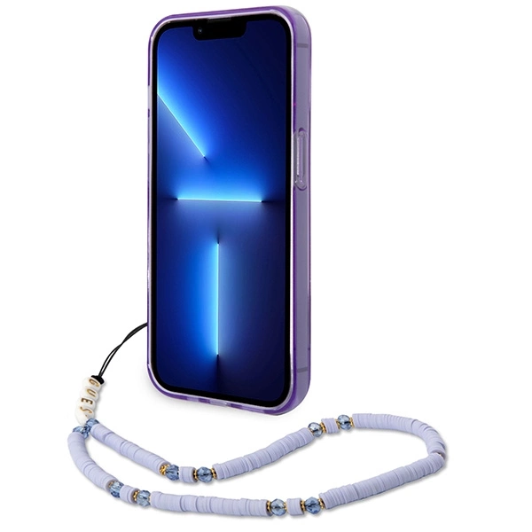 Guess GUHCP14LHGCOHU iPhone 14 Pro 6.1" purple/purple hardcase Translucent Pearl Strapeng