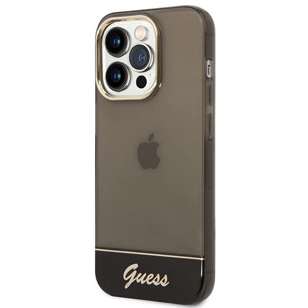 Guess GUHCP14LHGCOK iPhone 14 Pro 6.1 "black / black hardcase Translucenteng
