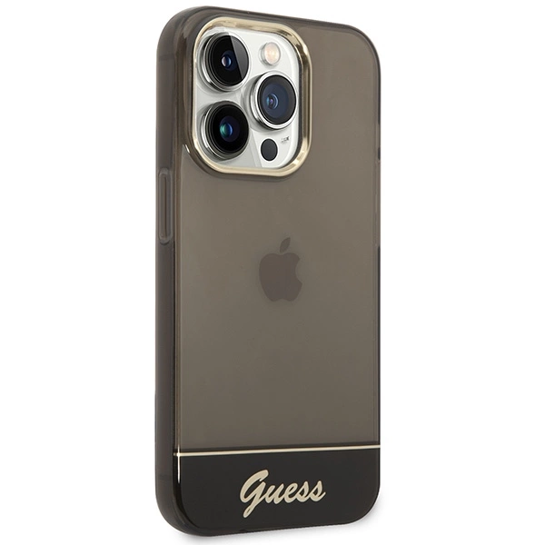 Guess GUHCP14LHGCOK iPhone 14 Pro 6.1 "black / black hardcase Translucenteng