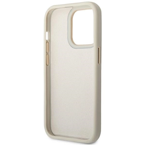 Guess Croco Collection case for iPhone 14 Pro 6.1" - silvereng