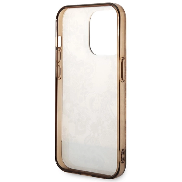 Guess GUHCP14LHGPLHC iPhone 14 Pro 6.1" ocher hardcase Porcelain Collectioneng