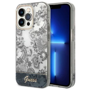 Guess GUHCP14LHGPLHG iPhone 14 Pro 6.1" grey/grey hardcase Porcelain Collectioneng