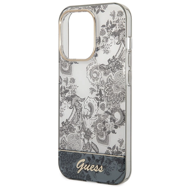 Guess GUHCP14LHGPLHG iPhone 14 Pro 6.1" grey/grey hardcase Porcelain Collectioneng