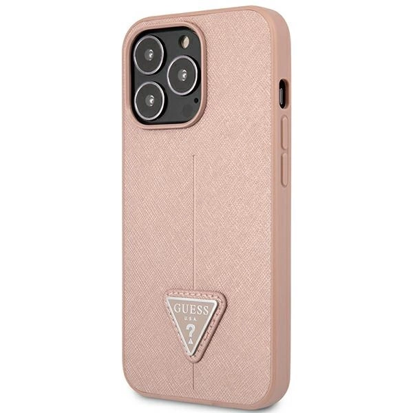 Guess GUHCP14LPSATLP iPhone 14 Pro 6.1 "pink / pink hardcase SaffianoTriangle Logoeng