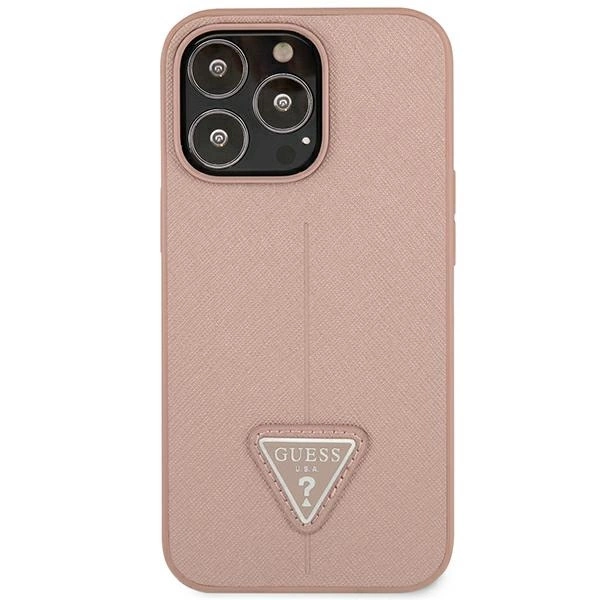 Guess GUHCP14LPSATLP iPhone 14 Pro 6.1 "pink / pink hardcase SaffianoTriangle Logoeng