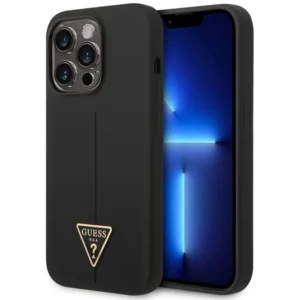 Guess GUHCP14LSLTGK iPhone 14 Pro 6.1" black/black hardcase Silicone Triangleeng