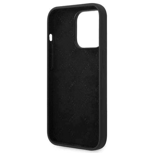 Guess GUHCP14LSLTGK iPhone 14 Pro 6.1" black/black hardcase Silicone Triangleeng