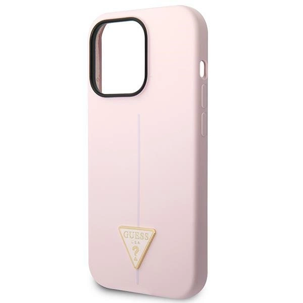 Guess Silicone Triangle iPhone 14 Pro 6.1" Case - Purpleeng