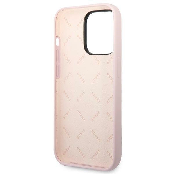 Guess Silicone Triangle iPhone 14 Pro 6.1" Case - Purpleeng