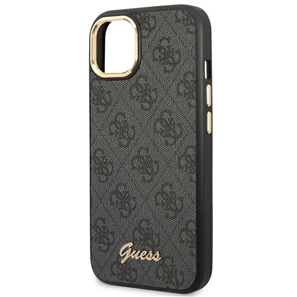 Guess GUHCP14MHG4SHK iPhone 14 Plus 6.7 "black / black hard case 4G Vintage Gold Logoeng