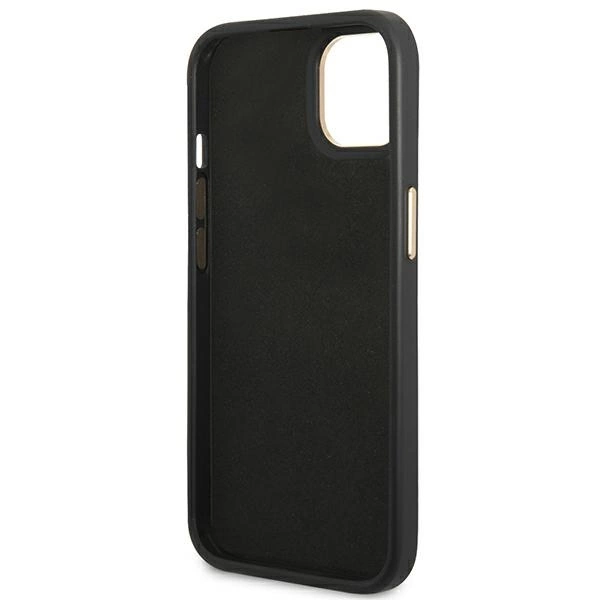 Guess GUHCP14MHG4SHK iPhone 14 Plus 6.7 "black / black hard case 4G Vintage Gold Logoeng