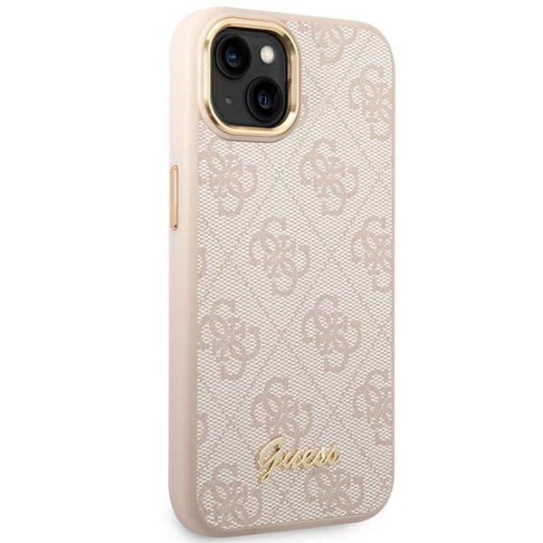 Guess GUHCP14MHG4SHP iPhone 14 Plus 6.7 "pink / pink hard case 4G Vintage Gold Logoeng