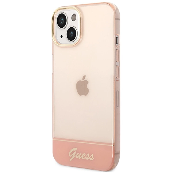 Guess GUHCP14MHGCOP iPhone 14 Plus 6.7 "pink / pink hardcase Translucenteng