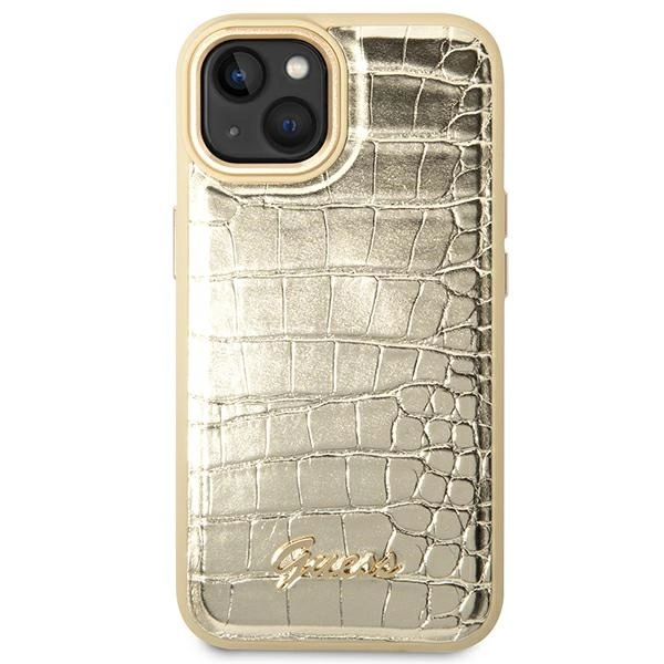 Guess GUHCP14MHGCRHD iPhone 14 Plus 6.7 "gold / gold hardcase Croco Collectioneng