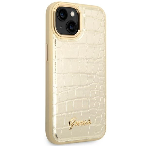 Guess GUHCP14MHGCRHD iPhone 14 Plus 6.7 "gold / gold hardcase Croco Collectioneng