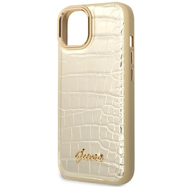 Guess GUHCP14MHGCRHD iPhone 14 Plus 6.7 "gold / gold hardcase Croco Collectioneng