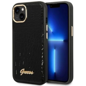Guess GUHCP14MHGCRHK iPhone 14 Plus 6.7 "black / black hardcase Croco Collectioneng
