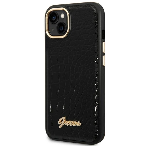 Guess GUHCP14MHGCRHK iPhone 14 Plus 6.7 "black / black hardcase Croco Collectioneng