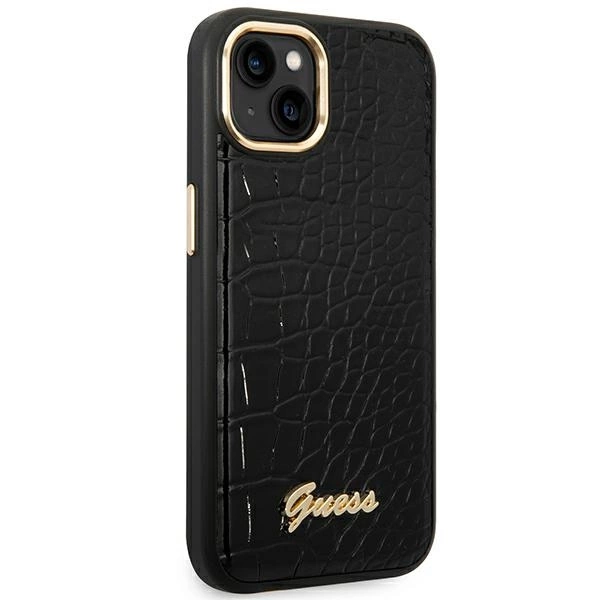 Guess GUHCP14MHGCRHK iPhone 14 Plus 6.7 "black / black hardcase Croco Collectioneng