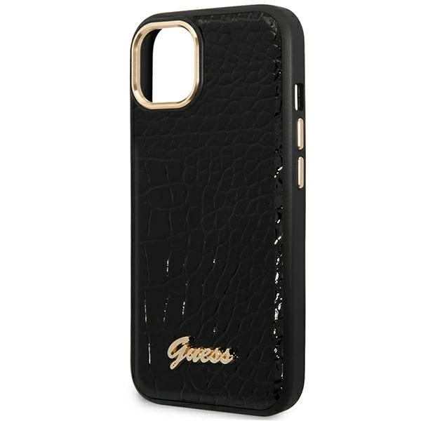 Guess GUHCP14MHGCRHK iPhone 14 Plus 6.7 "black / black hardcase Croco Collectioneng