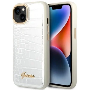 Guess GUHCP14MHGCRHS iPhone 14 Plus 6.7 "silver / silver hardcase Croco Collectioneng