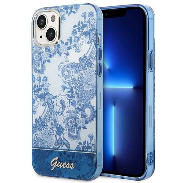 Guess GUHCP14MHGPLHB iPhone 14 Plus 6.7" blue/blue hardcase Porcelain Collectioneng